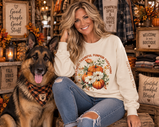 Grateful Pumpkin Everything Sweatshirt