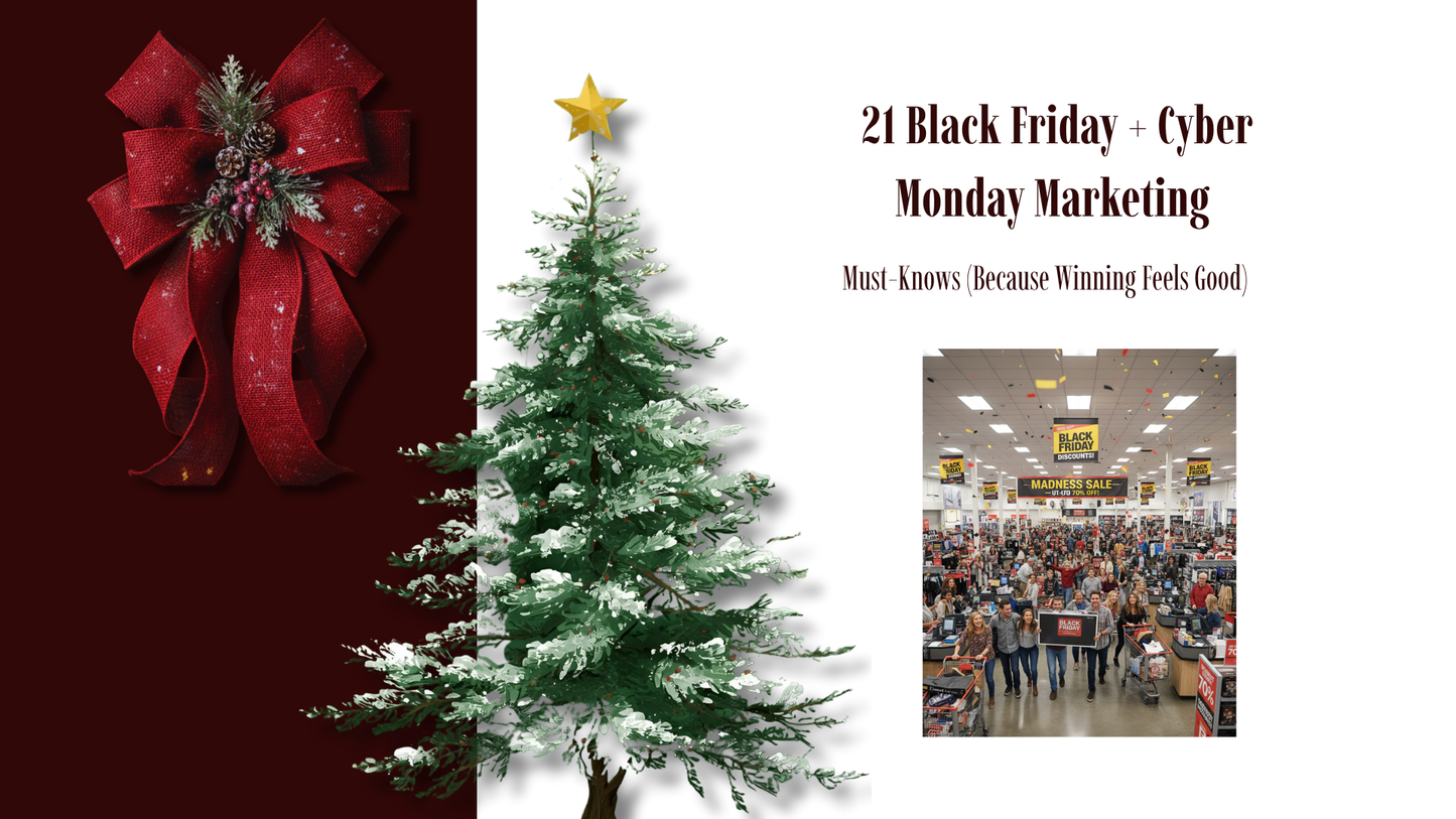 21 Marketing MUST KNOWS for Black Friday + Cyber Monday