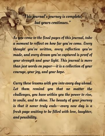 My Thoughts, My Journey Journal - TEMPLATE ONLY
