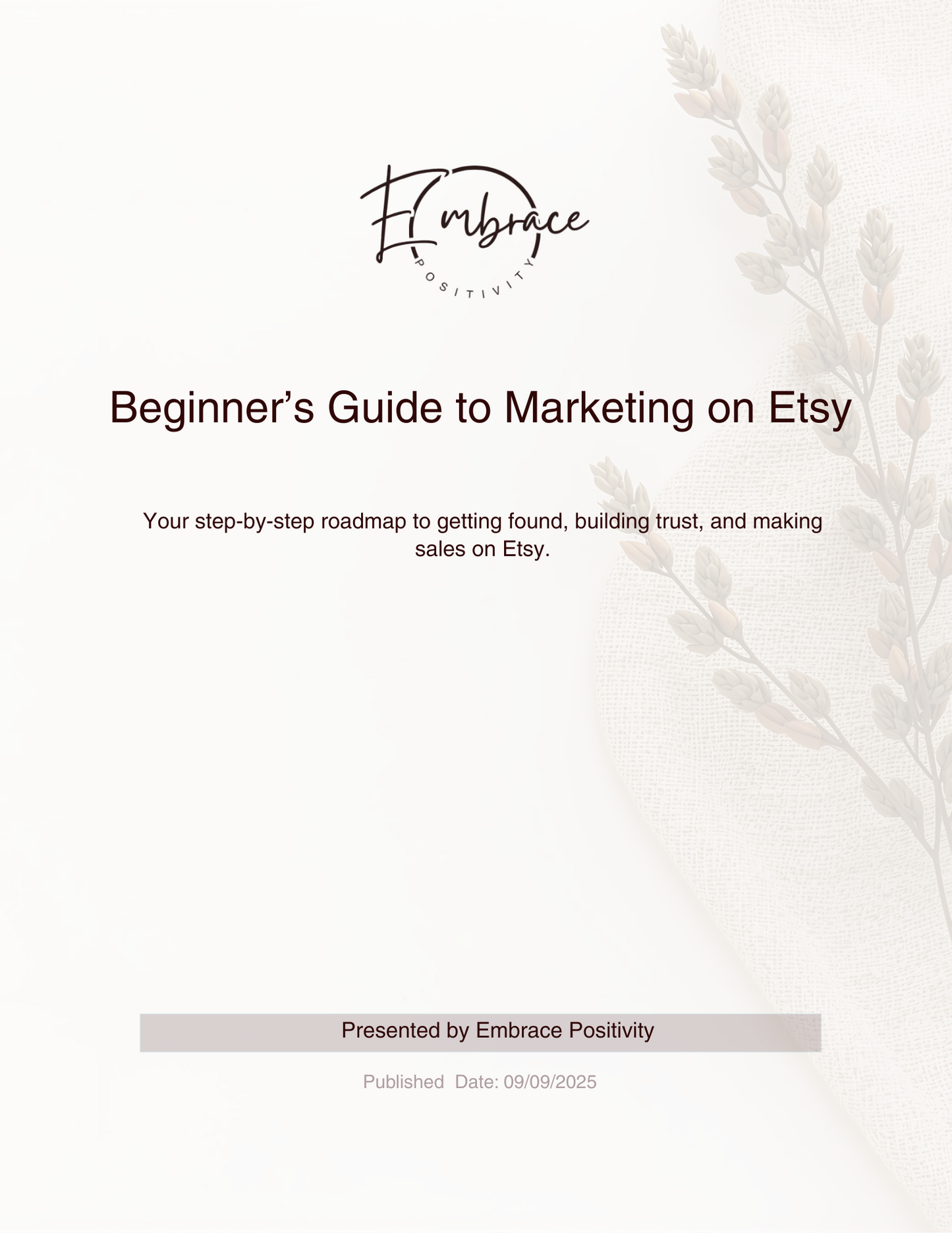 Beginners Guide to Marketing on ETSY
