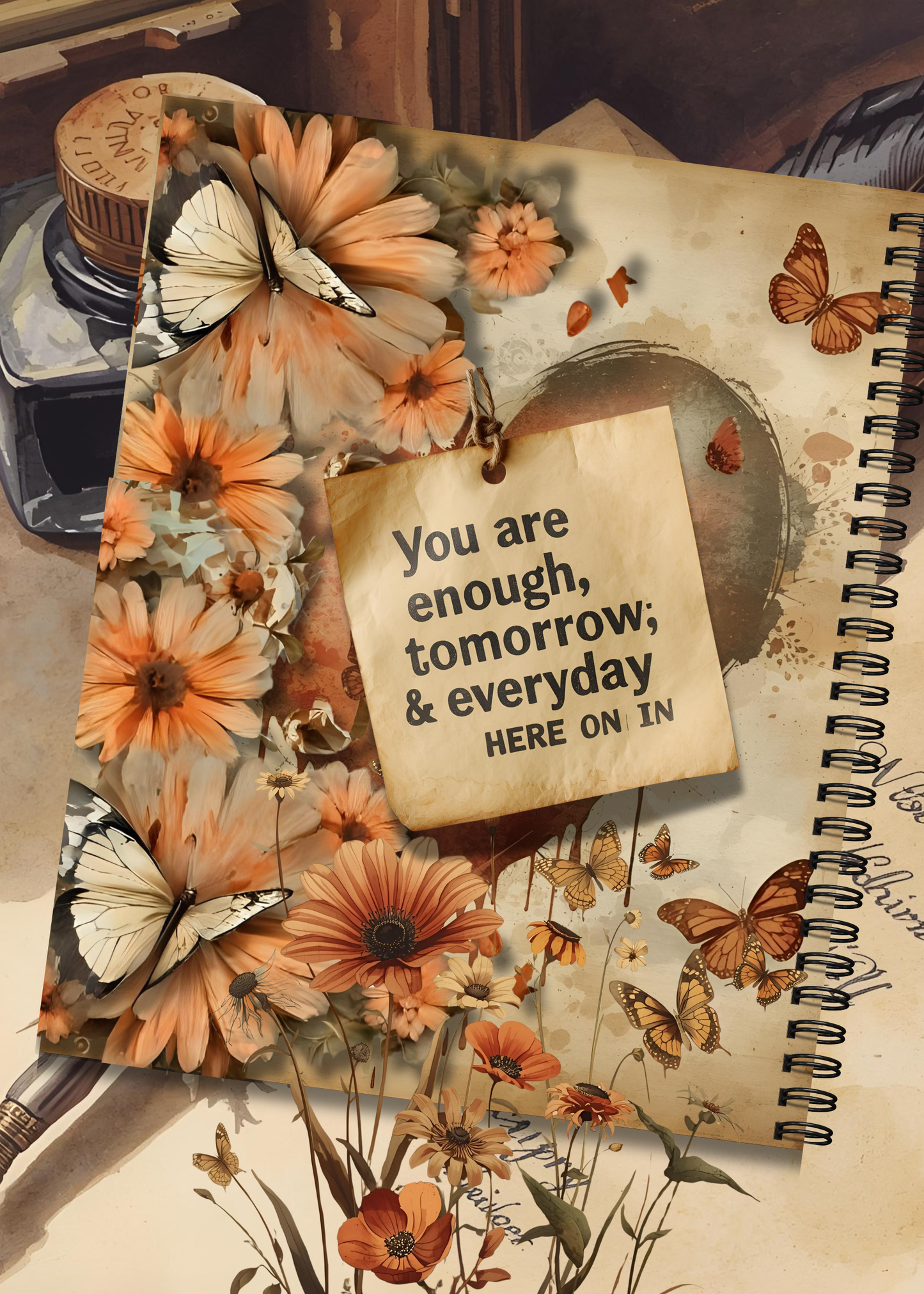 Whispers on Weathered Pages - Journal - 218 Pages