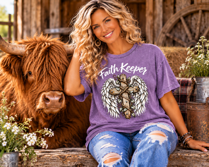 "Faith Keeper" Oversized Tee