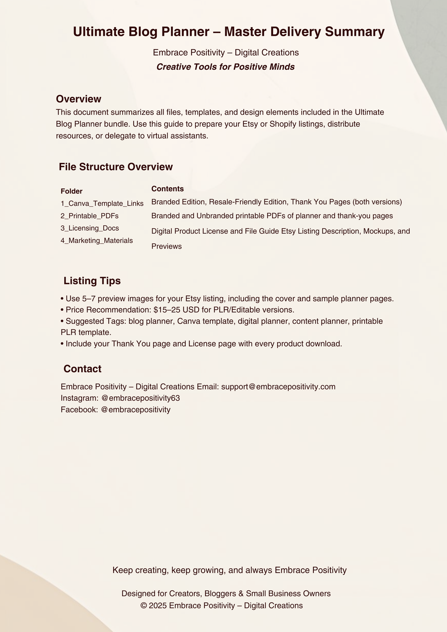 14 Page Blog and Social Media Planner PLR Canva Template, Fully Customizable & Resellable