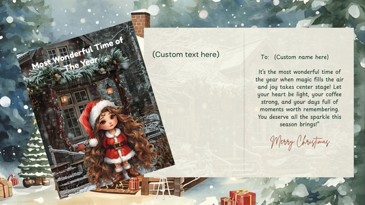 Set of 8 Editable Christmas Cards | Canva Templates | Printable Digital Download