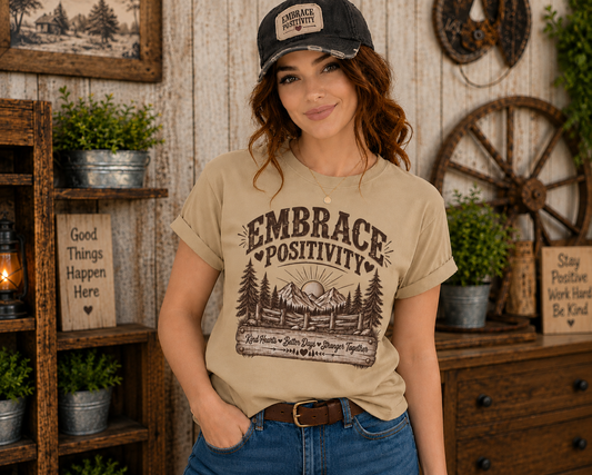 Embrace Positivity Nature Tee