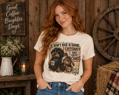 Caffeinate and Cause Chaos Tee