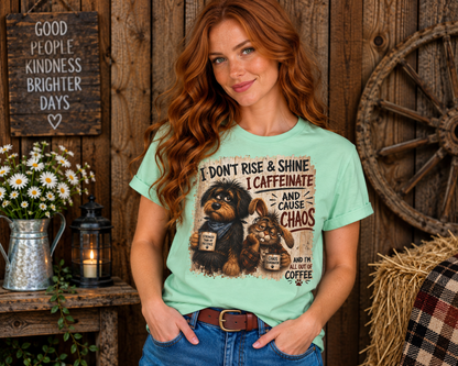 Caffeinate and Cause Chaos Tee