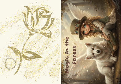 Vagabon Girl - Set of 10 Everyday Greeting Cards - Downloable