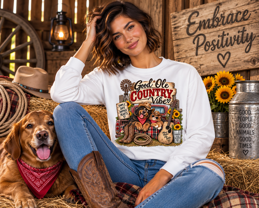countryvibes,longsleevetee