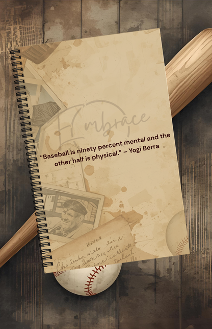 Take Me Out To The Ball Game - A Baseball Enthusiasts Journal - Digital Journal Template - (8.5 In X 11 In)