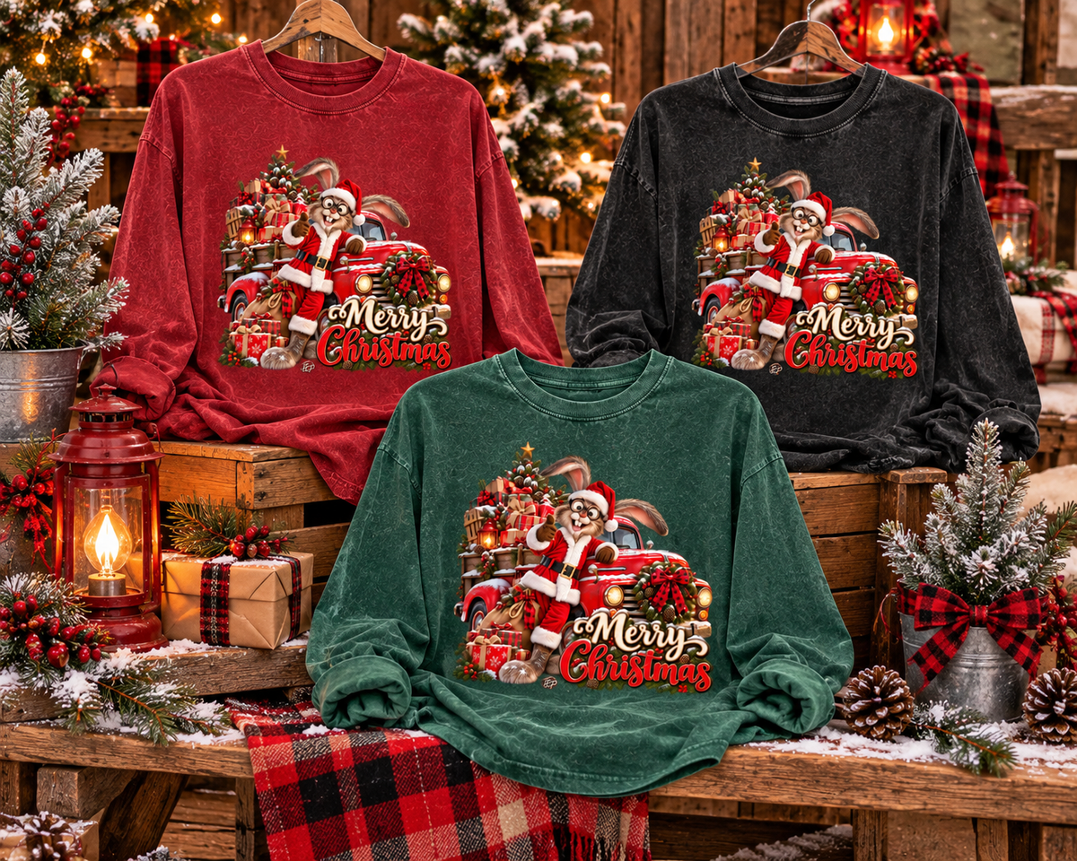 "Merry Christmas Hubert Style" Long Sleeve Tee