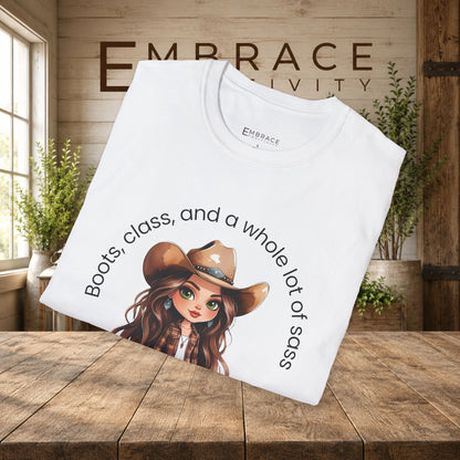 Cowgirl Graphic T-Shirt | Boots, Class & a Whole Lot of Sass Tee