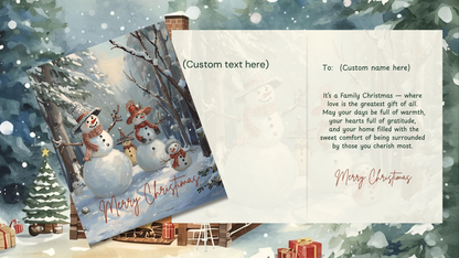 Set of 8 Editable Christmas Cards | Canva Templates | Printable Digital Download