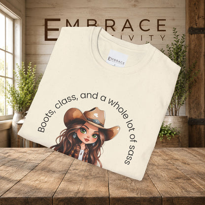 Cowgirl Graphic T-Shirt | Boots, Class & a Whole Lot of Sass Tee