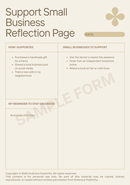 Quick Tip - Small businesses are the heart of every community - Digital PDF Download