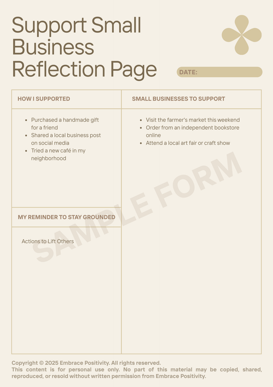 Quick Tip - Small businesses are the heart of every community - Digital PDF Download