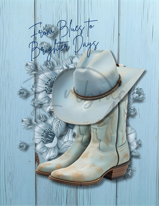 From Blue To Brighter Days Journal - Template Only