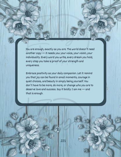 From Blue To Brighter Days Journal - Template Only