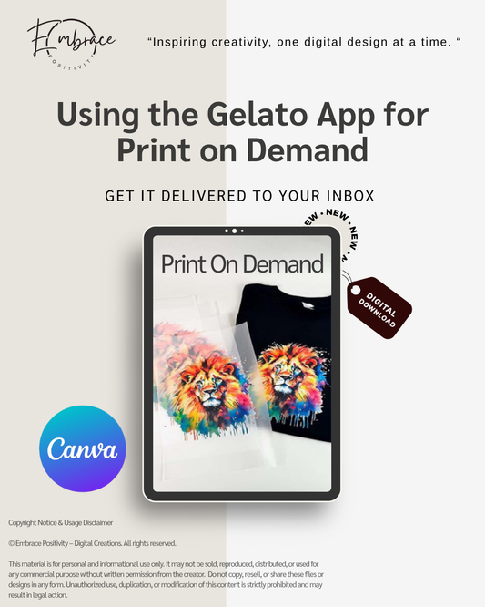 Using the Gelato App for Print on Demand: The Complete Guide - Digital Download