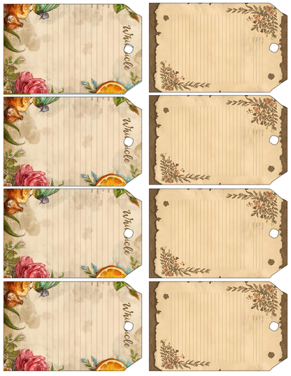 Printable Blank Cookbook – Kickin’ Boots & Cookin’ Roots | Cowgirl Recipe Journal with 8 Tags | Digital Download