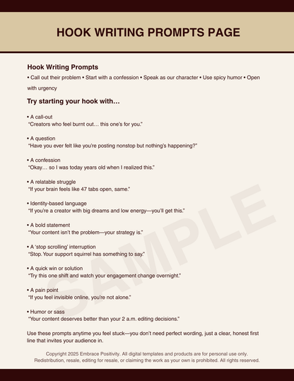 Brand Identity Canva Template with PLR – Resell - Includes 18 page Workbook