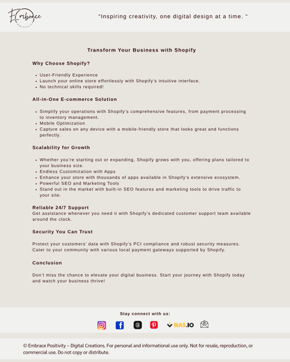 Unlock Your Digital Business Potential: Why Shopify is the Best Choice