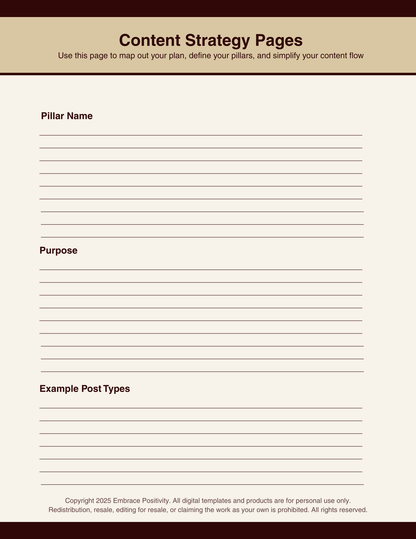 Brand Identity Canva Template with PLR – Resell - Includes 18 page Workbook