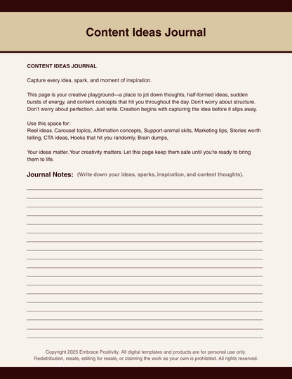 Brand Identity Canva Template with PLR – Resell - Includes 18 page Workbook