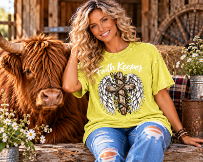 "Faith Keeper" Oversized Tee