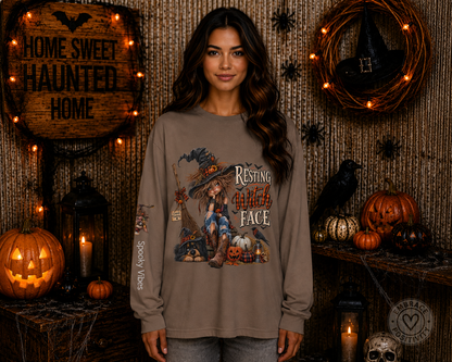 Resting Witch Face Long Sleeve Tee