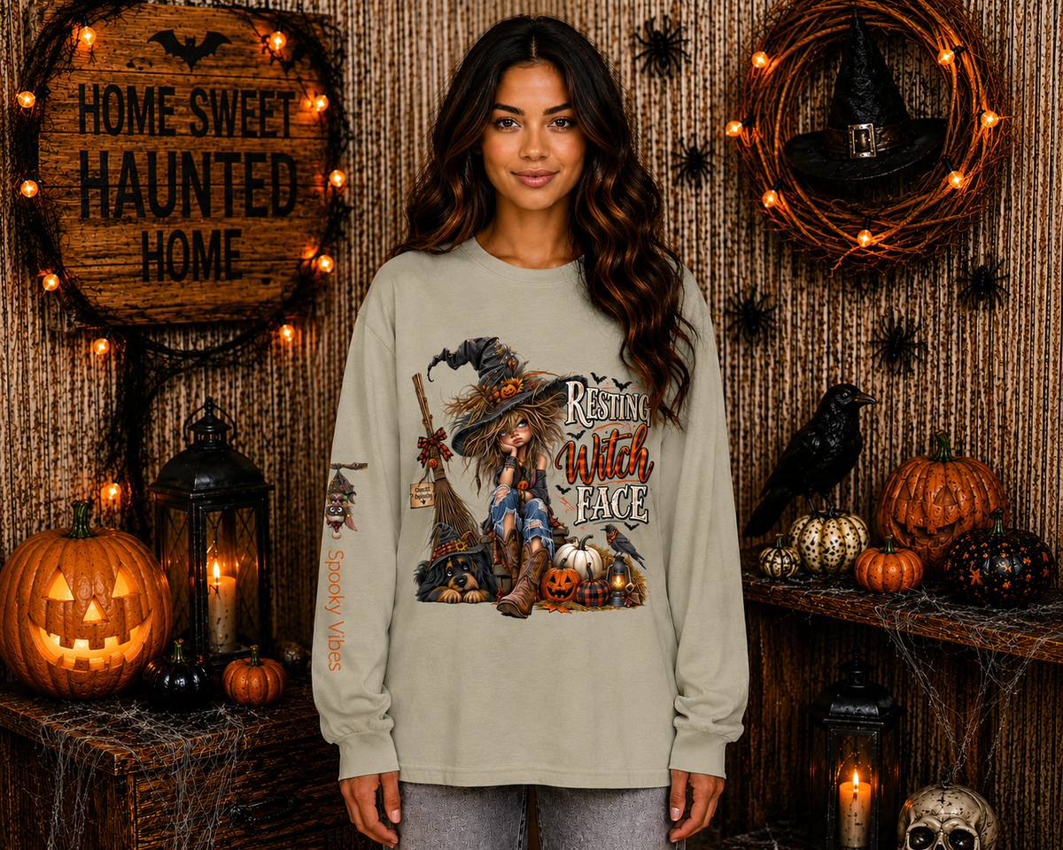 Resting Witch Face Long Sleeve Tee