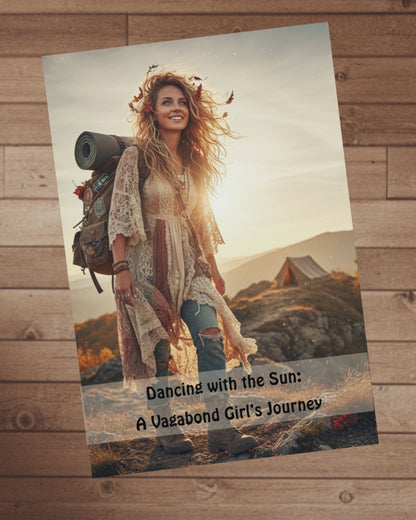 Dancing with the Sun: A Vagabond Girl’s Journey  11 x 16 Whimsical Art Calendar - Perfect Gift